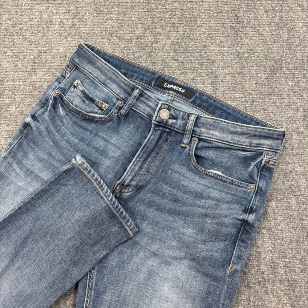 Express Jeans 32x32 Blue Slim Fit Stretch Soft Cotton Mens
